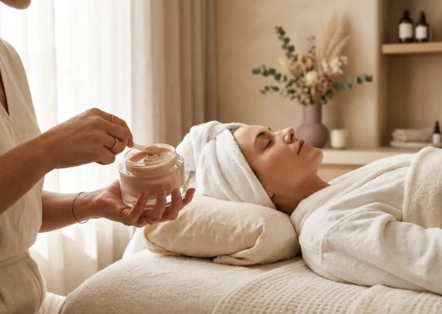 Tratamiento facial con crema